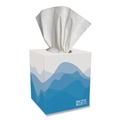 Facial Tissues | Georgia Pacific Professional 46200 Pacific Blue Select 2-Ply Cube Box Facial Tissue - White (36/Carton) image number 4