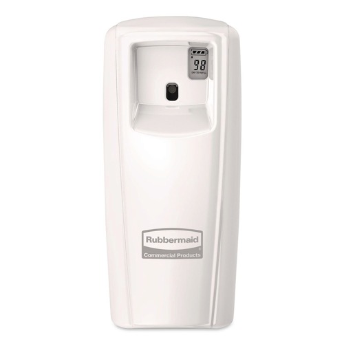 Air Freshener Dispensers | Rubbermaid Commercial 1793535 3.6 in. x 4.33 in. x 8.75 in. TC Microburst 9000 LCD Odor Control System - White image number 0