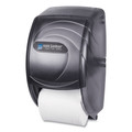 Toilet Tissue Dispensers | San Jamar R3590TBK 7.5 x 7 x 12.75 Duett Standard Oceans Bath Tissue Dispenser - Transparent Black Pearl image number 2