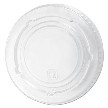 CUP LIDS | Fabri-Kal 000000000009508056 Kal-Clear/Nexclear Plastic Drink Cup Lids, Fits 12 oz to 20 oz Cold Cups - Clear (1000/Carton)