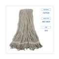 Mop Heads | Boardwalk BWK4024CCT Pro Loop Web/Tailband Cotton Wet Mop Head (12/Carton) image number 3