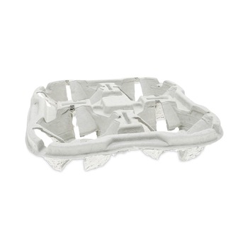 CUP TRAYS | Pactiv Corp. M5135040001 EarthChoice 8 oz to 46 oz Four-Cup Carrier Carry-Safe Beverage Carrier - Natural (132/Carton)