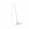 Mops | Boardwalk BWK116R 16 oz. Rayon Fiber Head Deck Mop with Wooden Handle (6/Carton) image number 2