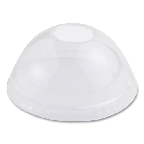 Cup Lids | World Centric CPLCS12D PLA Dome Cold Cup Lids - Clear (1,000/Carton) image number 0