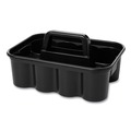 Waste Receptacle Accessories & Dollies | Rubbermaid Commercial FG315488BLA Commercial Deluxe 15 in. x 7.4 in. 8-Compartment Carry Caddy - Black image number 2