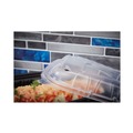 Food Containers & Lids | Pactiv Corp. YCNV9X6PPDL EarthChoice Entree2Go 8.67 x 5.75 x 0.98 Plastic Takeout Container Vented Lid - Clear (300/Carton) image number 2
