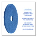 Floor Pads-Stripping | Boardwalk BWK4016BLU 16 in. Diameter Scrubbing Floor Pads - Blue (5/Carton) image number 5