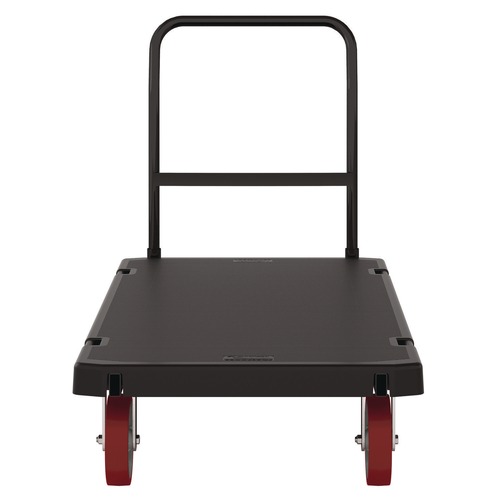 Carts & Trucks | Suncast Commercial PDPT3060 30.25 in. x 64.5 in. x 41 in. 1,600 lbs. Capacity Resin Platform Truck - Black image number 0
