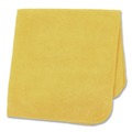 Cleaning Cloths & Wipes | Rubbermaid Commercial 1820580 12 in. x 12 in. Microfiber Cleaning Cloths - Yellow (24/Pack) image number 2
