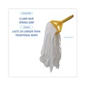 Mop Heads | Boardwalk BWK8003 Enviro Clean Looped Mop Head With Tailband - Large, White (12/Carton) image number 4
