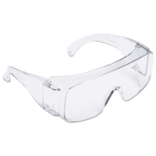 Safety Glasses | 3M TGV01-100 Tour-Guard V Protective Frameless OTG Eyewear - Clear Single Lens (100/Carton) image number 0