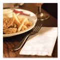 Dinner Napkins | Everwipe GT100016X16 16 in. x 16 in. 2-Ply Flat Pack Premium Linen-Like Guest Towel Napkins - White (1000/Carton) image number 3