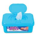 Hand Sanitizing Wipes | AmerCareRoyal RPBWU-80 Baby Wipes Tub - Unscented/White (960/Carton) image number 4