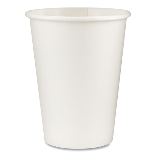 Cups | Dixie 2342W 12 oz. Paper Hot Cups - White (50/Sleeve, 20 Sleeves/Carton) image number 0