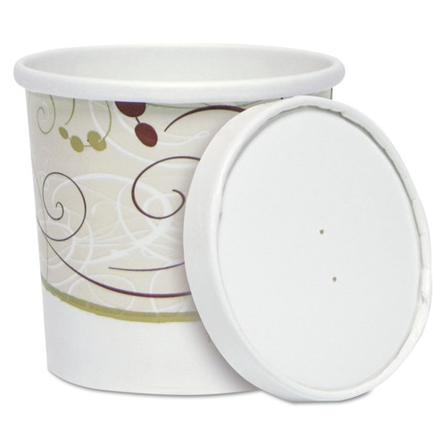Food Containers & Lids | SOLO KHSB12A-J8000 12 oz. Symphony Flexstyle Double Poly Paper Food Combo Packs (250/Carton) image number 0