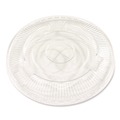 Cup Lids | Boardwalk BWKPET910STRAWPK 9 oz. to 10 oz. Crystal-Clear Cold Cup Straw-Slot Lids - Clear (100/Pack) image number 0