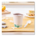Cups | SOLO 378PLA-PLANET 8 oz. Compostable Paper Hot Cups - White/Green (50/Pack) image number 3