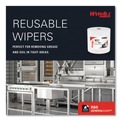 Perforated Roll & Hand Towels | WypAll 34955 12.2 in. x 12.4 in. General Clean Jumbo Roll X60 Cloths - White (1/Carton) image number 6