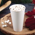 Cups | SOLO DWTG20W Thermoguard 20 oz Sustainable Forest Print Insulated Paper Hot Cups - White (600/Carton) image number 4