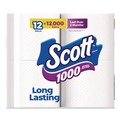 Perforated Roll & Hand Towels | Scott 10060 1-Ply 4.1 in. x 3.7 in. Septic Safe Toilet Paper - White (48/Carton) image number 3