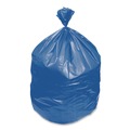 Waste Receptacles | Heritage A6043PX 30 in. x 43 in. 30 gallon 1.3 millimeter Biohazard Infectious Waste Flat Pack Healthcare Biohazard Printed Can Liners - Blue (200/Carton) image number 3