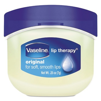 LOTIONS | Vaseline 20677CT 0.25 oz Plastic Flip-Top Lip Therapy - Original (32/Carton)