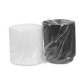 Food Containers & Lids | Pactiv Corp. OC32B 9.1 in. x 6.7 in. x 1.9 in. 32 oz. Newspring VERSAtainer Plastic Microwavable Oval Containers - Black/Clear (150/Carton) image number 1