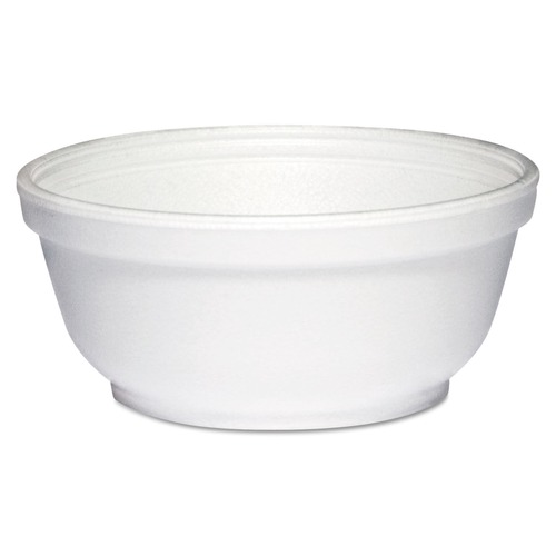 Bowls | Dart 8B20 8 oz Round Foam Bowls - White (50/Pack, 20 Packs/Carton) image number 0
