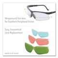Eye Protection | Honeywell Uvex S3200 Genesis Wraparound Safety Glasses - Black Plastic Frame/Clear Lens image number 5