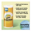Perforated Roll & Hand Towels | Bounty 80811697 Essentials Select-A-Size Kitchen Roll Paper Towels, 2-Ply, 5.9 x 11, White, 162 Sheets/Triple Roll, 12 Rolls/Carton image number 7