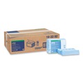 Cleaning Cloths & Wipes | Tork 192292 11.75 in. x 14.75 in. 1-Ply Small Pack Foodservice Cloth - Unscented/Blue/Blue Stripe (4/Carton) image number 0