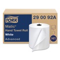 Perforated Roll & Hand Towels | Tork 290092A Advanced Matic 7.7 in. x 525 ft. 2-Ply Hand Towel Roll - White (6/Carton) image number 1