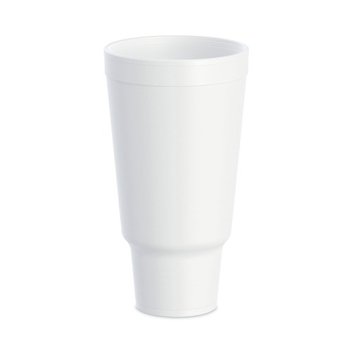 Cups | Dart 44AJ32 44 oz. J Cup Insulated Foam Pedestal Cups - White (300/Carton) image number 0