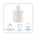 Perforated Roll & Hand Towels | Boardwalk SOD410321 7.6 in. x 8.9 in. 2 Ply Center-Pull Roll Towels - White (6/Carton) image number 5