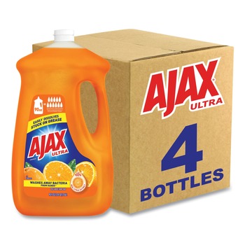 Ajax 149874 90 oz. Bottle Dish Detergent - Orange Scent (4/Carton)