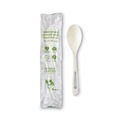 Disposable Spoons | World Centric SP-PS-I 6 in. TPLA Compostable Cutlery Spoon - White (750/Carton) image number 0