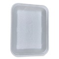 Food Containers & Lids | GEN 4DWH 9.47 in. x 7.12 in. x 1.32 in. #4D Meat Trays - White (500/Carton) image number 1