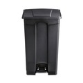 Indoor Waste Receptacles | Safco 9923BL 23 Gallon Large Capacity Plastic Step-On Receptacle - Black image number 2