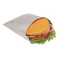 Food & Utility Bags | Bagcraft 300533 6 in. x 3/4 in. x 6-1/2 in. Foil Sandwich Bags - Silver (1000/Carton) image number 1