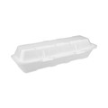 Food Containers & Lids | Pactiv Corp. 0TH1X267000Y 13 x 4 x 4 Foam Hinged Lid Containers - White (250/Carton) image number 1