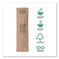 Cutlery Kits | Eco-Products EP-S215 General Purpose Fork/Knife/Napkin/Spoon Wood Cutlery - Natural (500/Carton) image number 5
