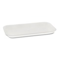 Food Containers & Lids | Pactiv Corp. 51P117S #17S 8.3 in. x 4.8 in. x 0.65 in. Foam Supermarket Tray - White (1000/Carton) image number 1
