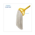 Mop Heads | Boardwalk BWK224RCT 24 oz. Rayon Premium Cut-End Wet Mop Heads - White (12/Carton) image number 8