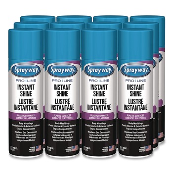 Sprayway PRO LINE 1000057576 11 oz Instant Shine Aerosol Can (12/Carton)