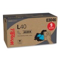 Perforated Roll & Hand Towels | WypAll 03046 10.8 in. x 10 in. POP-UP Box L40 Towels - White (810/Carton) image number 2
