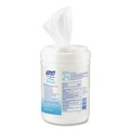 Hand Sanitizing Wipes | PURELL 9031-06 6 in. x 7 in. Unscented Alcohol Formula Hand Sanitizing Wipes - White (6 Canisters/Carton) image number 2