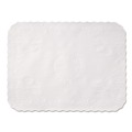 Placemats | Hoffmaster TC8704471 16.63 x 12.75 Bond Paper Scalloped Edge Traymat - White (1,000/Carton) image number 0