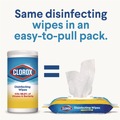Cleaning Cloths & Wipes | Clorox 31404 8 in. x 7 in. 1-Ply Easy Pull Pack Disinfecting Wipes - Lemon Scent, White image number 5