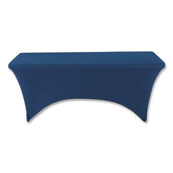  | Iceberg 16526 iGear 30 in. x 72 in. Polyester/Spandex Fabric Table Cover - Blue