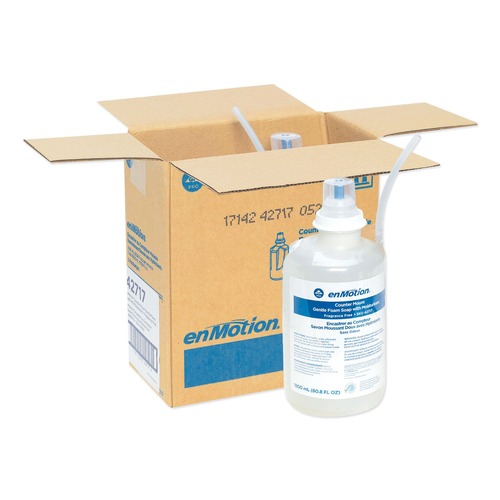 Soap Refills | Georgia Pacific Professional 42717 1800 mL GP enMotion Counter Mount Foam Soap Refill - Fragrance-Free (2/Carton) image number 0